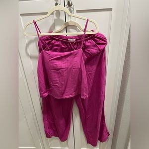 Z Supply set in PINK!  Soleil pant and Havana top.